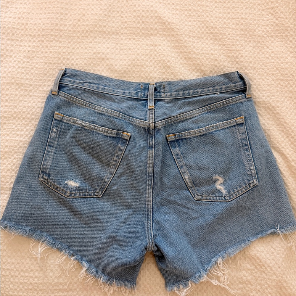 Agolde Parker long denim shorts swap meet 28 - Picture 2 of 6